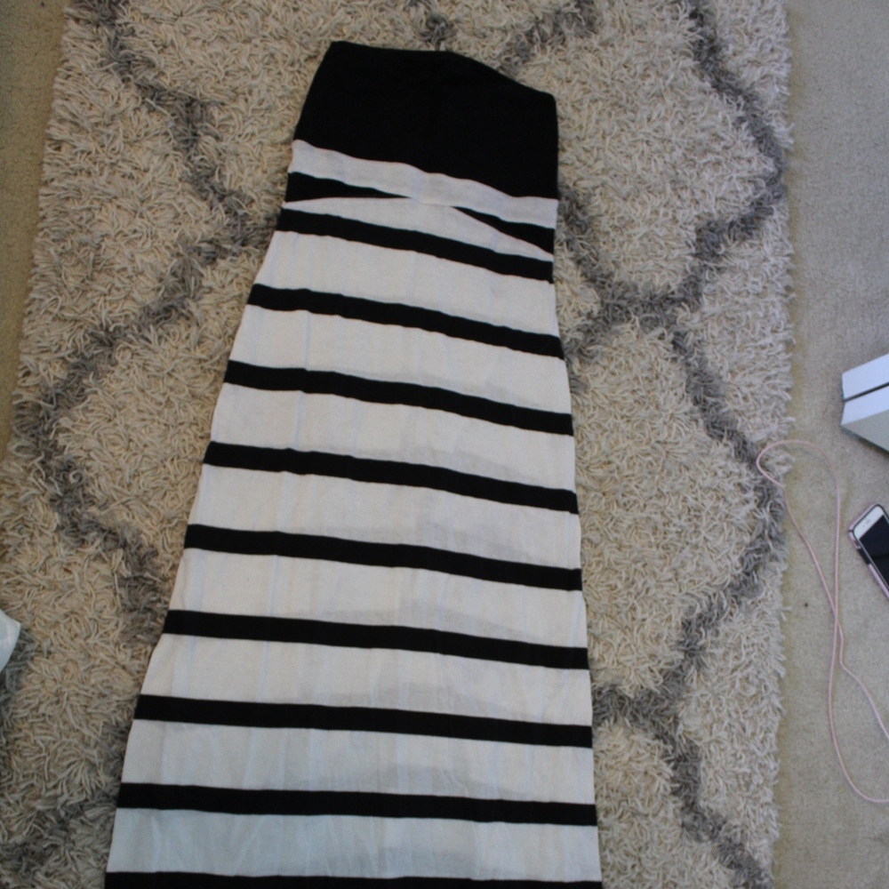 Hurley striped maxi dress/ skirt